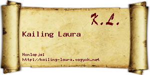 Kailing Laura névjegykártya